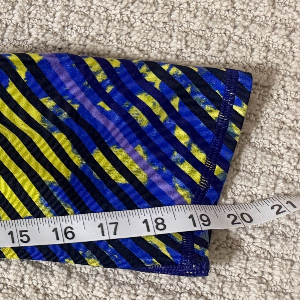 Athleta Blue and Yellow Patterned Capris - Picture 6 of 9